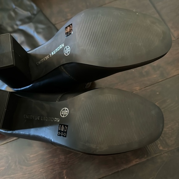 Chinese Laundry Kiara tall black heel boots NIB 8.5 - Picture 7 of 10